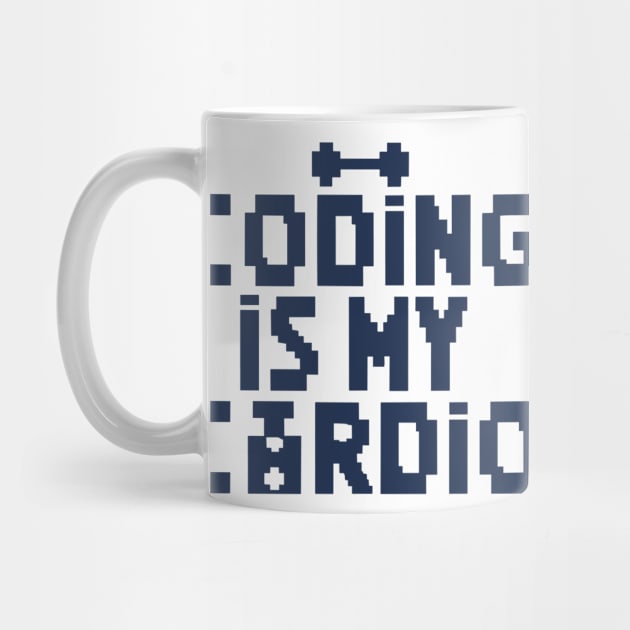 Coding Is My Cardio | 8-Bit Retro Coder by Indigo Lake